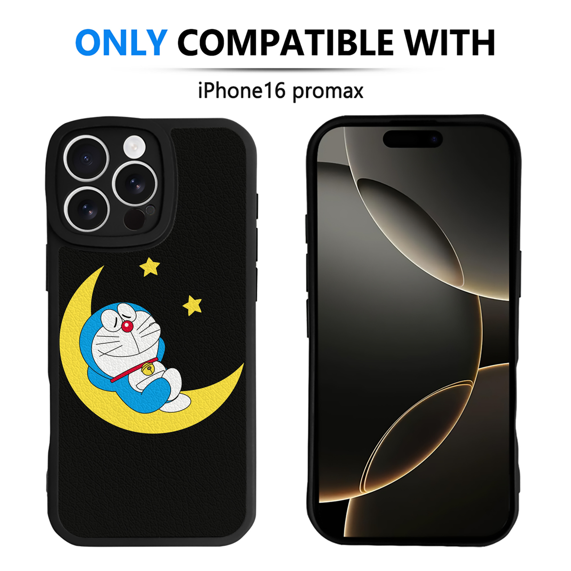 （画像用） ドラえもん Doraemon 【iPhone 16シリーズ対応】シリコンスマホケース（レザー調） 材質：シリコン